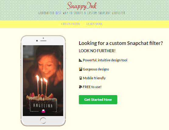 snapchat geofilter template maker online free