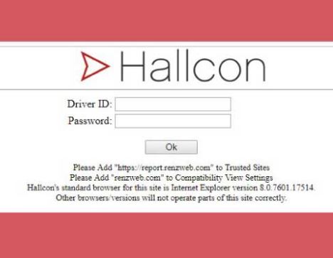 Hallcon Driver Portal Login Step By Step Process