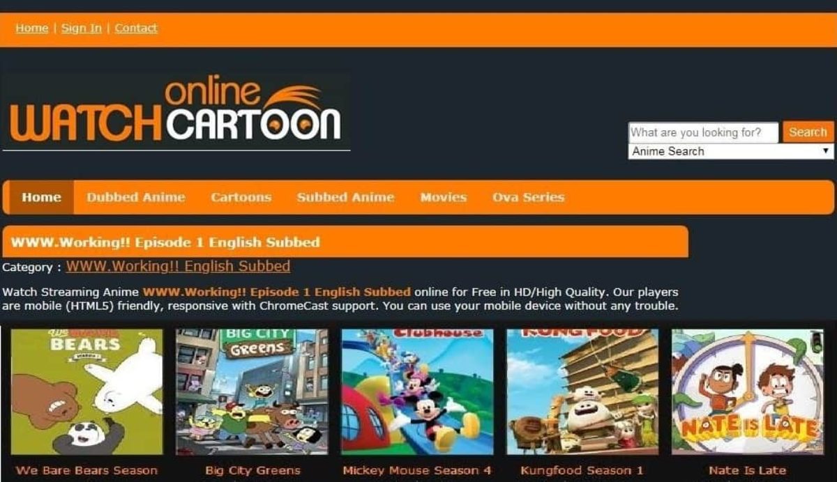 The watch online cartoon hot sale