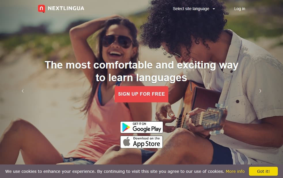 Another app in the list of top 10 language learning apps is Nextlingua App