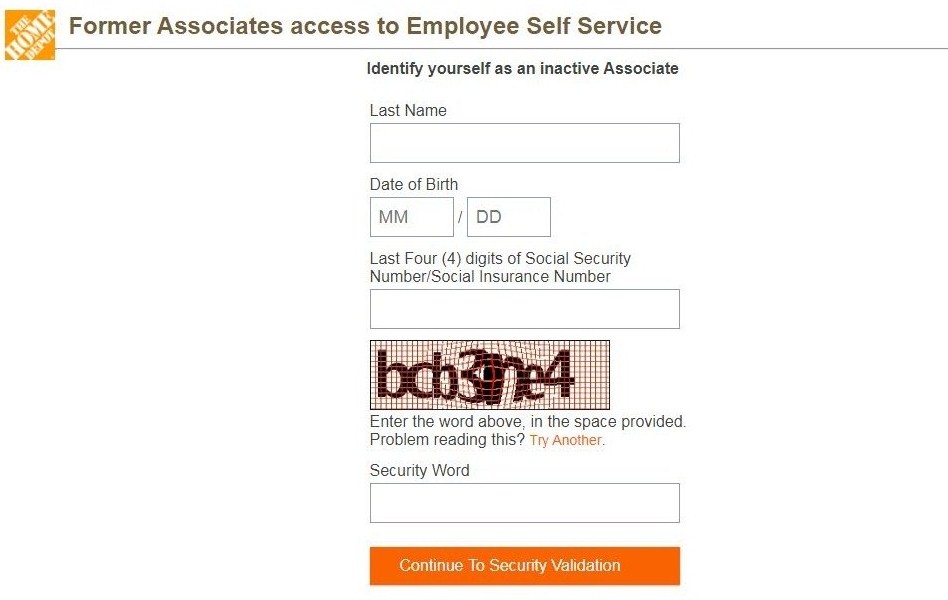 Register On The MyTHDHR / Home Depot ESS Employee Portal