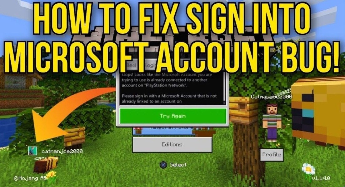 Must Use The Microsoft Login Code From Minecraft