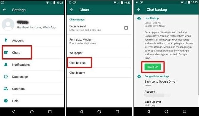 Update And Make a Backup For WhatsApp Blue Apk
