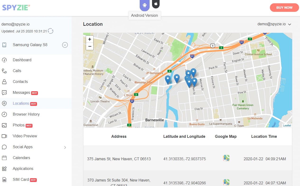 Excellent Location Tracking features that work in real-time