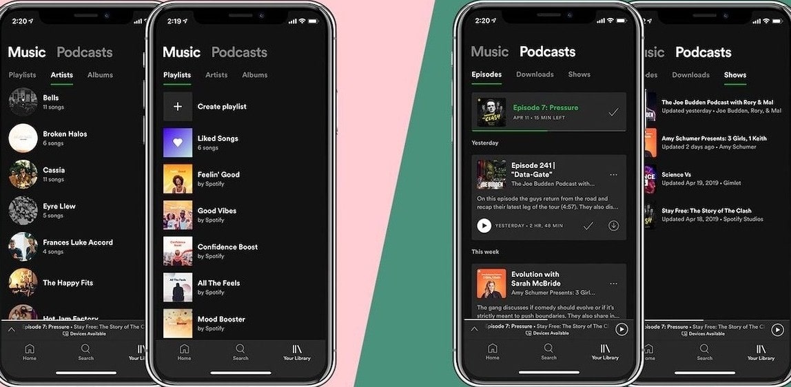 Some Features of Spotify