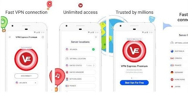 Express VPN MOD APK Free (Unlimited Trial Free, Premium Unlocked)