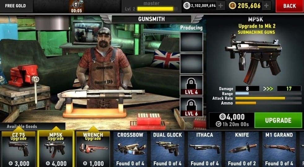 Dead Trigger 2 MOD APK (Unlimited Money, Gold, All Weapons Unlocked, Free Shopping) 2022