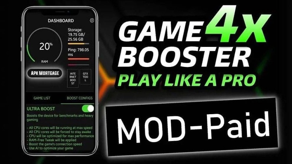 Game Booster Pro APK Download (MOD, 4X Faster, With Advanced Sitting) Latest Version 2022