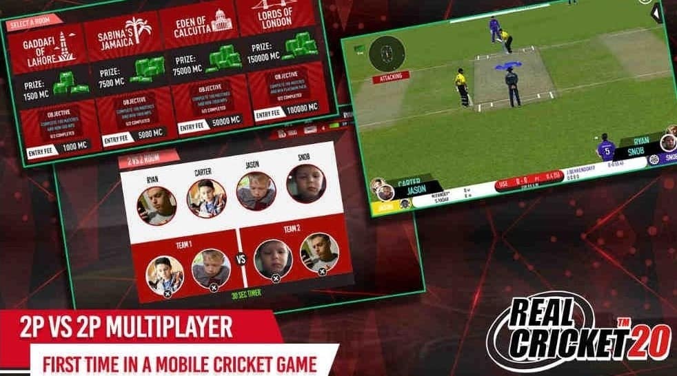 Real Cricket 20 MOD APK Features