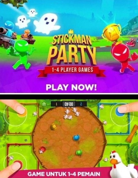 The Stickman Party 1234 Updated 2023 Gameplay Mod APK Mini Games Max Levels  