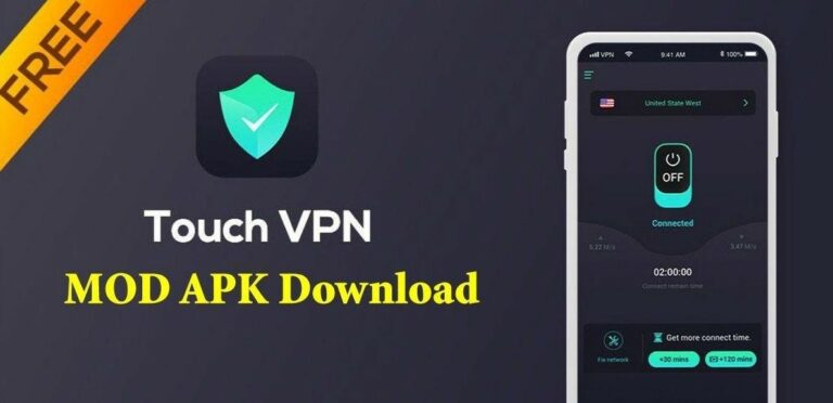 Touch VPN MOD APK (Premium Unlocked, No Ads, Unlimited Free VPN)