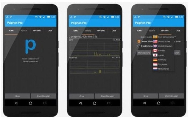 Psiphon Pro MOD APK (Cracked, Full, Premium Subscription) Latest Version 2022