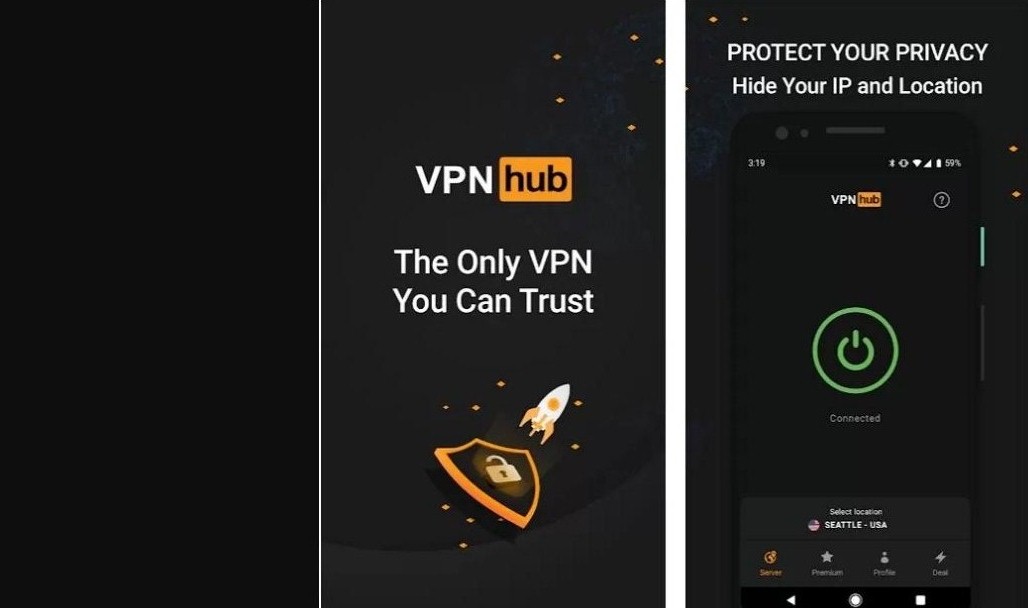 VPNhub Premium MOD APK (Unlimited VPN, No Ads) Latest Version 2022