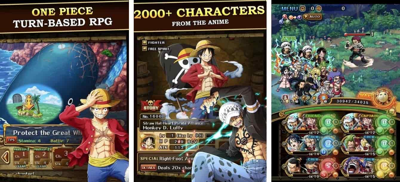 ONE PIECE TREASURE CRUISE MOD APK (God Mode, Global)