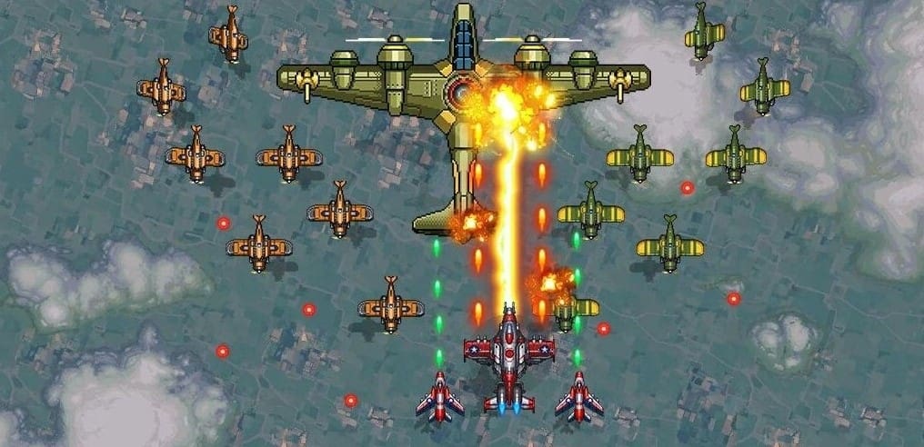 1945 Air Force MOD APK (Unlimited Money, Gems, God Mode)