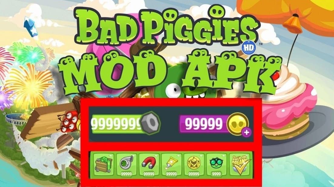 Bad Piggies HD MOD APK (Unlimited items, Unlocked All)