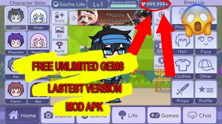 Gacha Life MOD APK V1.1.4 (Unlimited Money, Gems) 2022