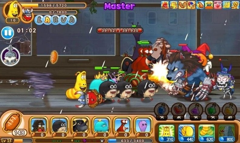 Larva Heroes 2: X-Mas MOD APK (Unlimited Money, Candy)