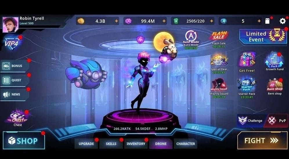 Cyber Fighters MOD APK (Unlimited Money, Free Shopping)