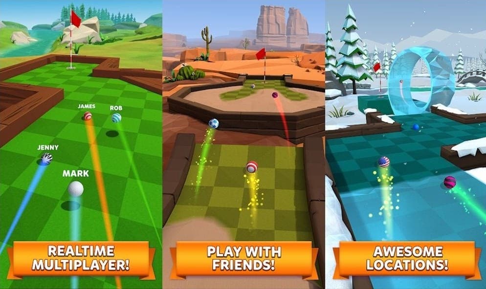 Golf Battle MOD APK (Unlimited Money, One Shot, Menu)