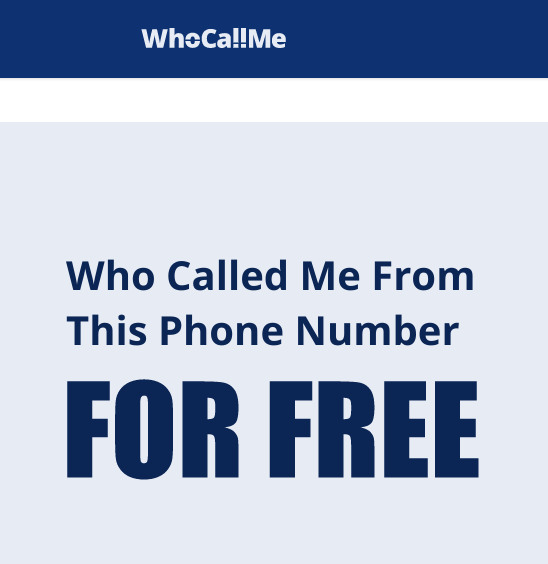 Is It Free To Trace A Phone Number On WhoCallMe?