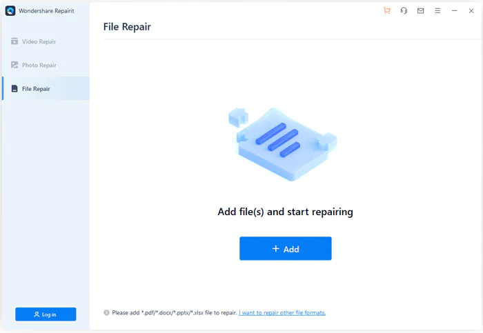 repair pdf files with wondershare repairit