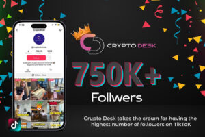 Crypto Desk takes the crown for having the highest number of followers on TikTok