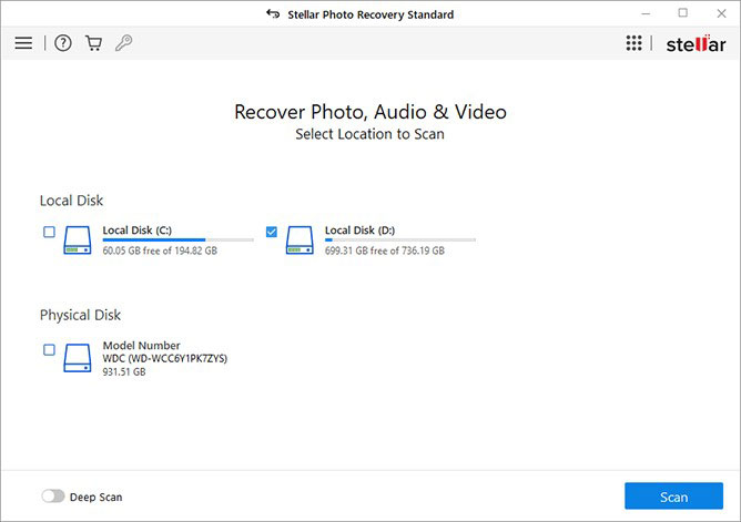 After completion of the scanning process, preview the recoverable files.