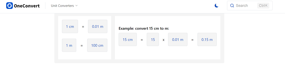 How to convert cm to m: the most common options