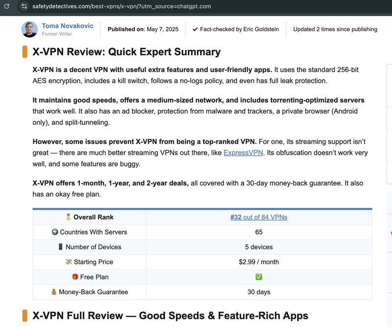 Why X-VPN Is a Trusted Free VPN Option in 2025